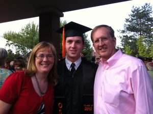 sabrina & eric walters with son's graduation 2012