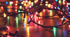 photo of Christmas Lights for Sabrina Walter's holiday blog post for Core Values Counseling.